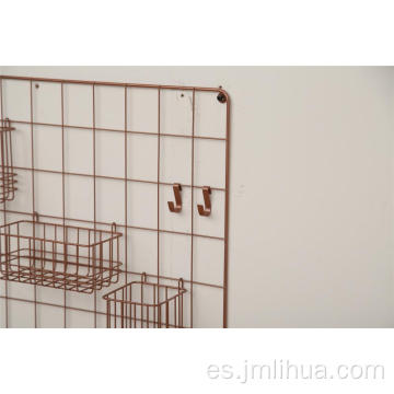 cesta de alambre colgante para pared